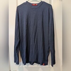 Agave Denimsmith AgaveLux Thermal Waffle Knit Long Sleeve Shirt Blue Large Made